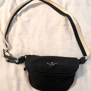 Kate Spade Black and Cream Belt Bag